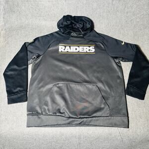 Oakland Las Vegas Raiders NFL Nike On Field Therma-Fit Hoodie XL Men's Poly